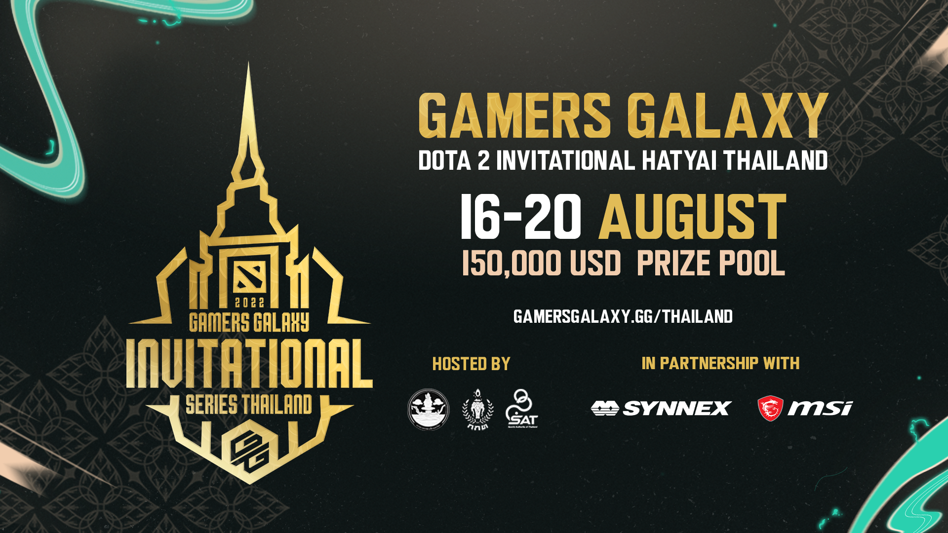 ระเบิดศึกการแข่งขัน DOTA2 ระดับโลก ครั้งแรกในไทย GAMERS GALAXY: Dota 2 Invitational Series HatYai Thailand 2022
